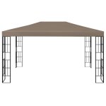 Vidaxl belvdre 4x3 m taupe