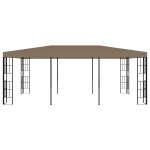Vidaxl belvdre 6x3 m taupe