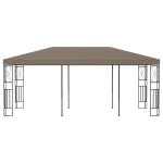 Vidaxl belvdre 6x3 m taupe tissu