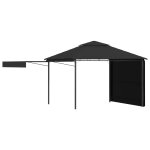 Vidaxl belvdre et double toits tentus 3x3x2, 75 m anthracite 180g / m