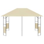 Vidaxl belvdre de jardin 4x3 m crme 160 g / m