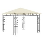 Vidaxl belvdre avec moustiquaire 3x3x2, 73 m crme 180 g / m