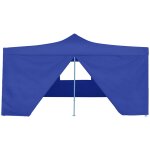 Vidaxl belv�d�re pliable avec 4 parois 5x5 m bleu