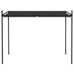 Vidaxl belvdre avec toit rtractable 300x300x233 cm anthracite