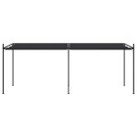 Vidaxl belvdre avec toit rtractable 600x300x233 cm anthracite