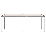 Vidaxl belvdre avec toit rtractable 600x300x233 cm crme