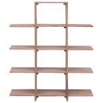 Vidaxl bibliothque 100x30x120 cm bois de teck massif