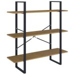 Vidaxl bibliothque  3 niveaux marron 100x30x105cm bois de pin massif