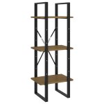 Vidaxl bibliothque  3 niveaux marron miel 40x30x105 cm bois de pin