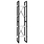 Vidaxl biblioth�que � 4 niveaux blanc 40x30x140 cm agglom�r�