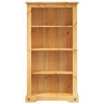 Vidaxl bibliothque  4 niveaux pin mexicain corona range 81x29x150 cm