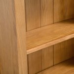 Vidaxl bibliothque  5 tagres 60x22, 5x140 cm bois de chne massif
