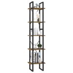 Vidaxl bibliothque  5 niveaux marron 40x30x175 cm bois de pin