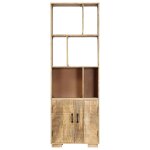 Vidaxl bibliothque 60x35x180 cm bois de manguier solide