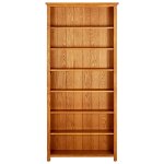 Vidaxl bibliothque  7 niveaux 90x22, 5x200 cm bois de chne massif