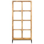 Vidaxl bibliothque 80x25x175 cm bois de manguier solide