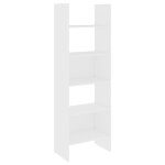 Vidaxl biblioth�que blanc 60x35x180 cm agglom�r�