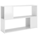 Vidaxl bibliothèque blanc brillant 100x24x63 cm aggloméré Vidaxl bibliothèque blanc brillant 100x24x63 cm aggloméré