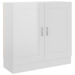Vidaxl bibliothque blanc brillant 82, 5x30, 5x80 cm agglomr