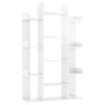 Vidaxl bibliothque blanc brillant 86x25, 5x140 cm agglomr
