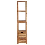 Vidaxl bibliothque bois d'acacia massif 40 x 45 x 175 cm marron