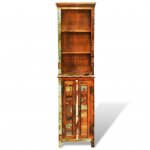 Vidaxl bibliothque bois massif de rcupration vintage