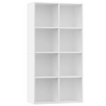 Vidaxl bibliothque / buffet blanc 66 x 30 x 130 cm agglomr