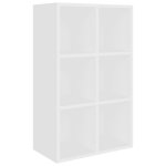 Vidaxl biblioth�que / buffet blanc 66x30x97, 8 cm agglom�r�