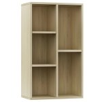 Vidaxl bibliothque / buffet chne sonoma 50x25x80 cm agglomr