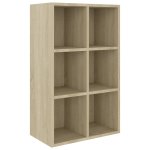 Vidaxl bibliothque / buffet chne sonoma 66x30x97, 8 cm agglomr