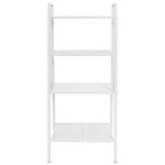 Vidaxl bibliothèque échelle 4 niveaux métal blanc Vidaxl bibliothèque échelle 4 niveaux métal blanc