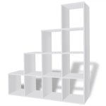 Vidaxl bibliothque / tagre 142 cm blanc