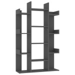 Vidaxl bibliothque gris 86x25, 5x140 cm agglomr