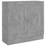 Vidaxl biblioth�que gris b�ton 82, 5x30, 5x80 cm agglom�r�