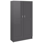 Vidaxl bibliothque gris brillant 82, 5x30, 5x150 cm agglomr