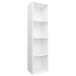 Vidaxl bibliothque / meuble tv blanc 36 x 30 x 143 cm agglomr