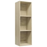 Vidaxl bibliothque / meuble tv chne sonoma 36 x 30 x 114 cm agglomr