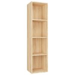 Vidaxl bibliothque / meuble tv chne sonoma 36 x 30 x 143 cm agglomr
