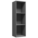 Vidaxl bibliothque / meuble tv gris 36 x 30 x 114 cm agglomr