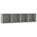 Vidaxl bibliothèque / meuble tv gris cement 143 x 30 x 36 cm Vidaxl bibliothèque / meuble tv gris cement 143 x 30 x 36 cm