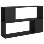 Vidaxl biblioth�que noir 100x24x63 cm agglom�r�