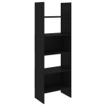 Vidaxl biblioth�que noir 60x35x180 cm agglom�r�