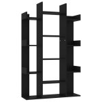 Vidaxl bibliothque noir 86x25, 5x140 cm agglomr
