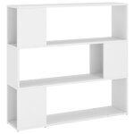 Vidaxl bibliothque / sparateur de pice blanc 100x24x94 cm