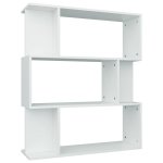 Vidaxl biblioth�que / s�parateur de pi�ce blanc 80x24x96 cm agglom�r�