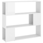 Vidaxl biblioth�que / s�parateur de pi�ce blanc brillant 100x24x94 cm