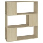 Vidaxl bibliothque / sparateur de pice chne sonoma 80x24x94 cm
