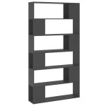 Vidaxl bibliothque / sparateur de pice gris 100x24x188 cm