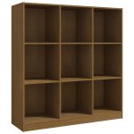 Vidaxl bibliothque / sparateur de pice marron miel 104x33, 5x110cm pin