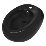 Vidaxl bidet suspendu en cramique sanitaire noir